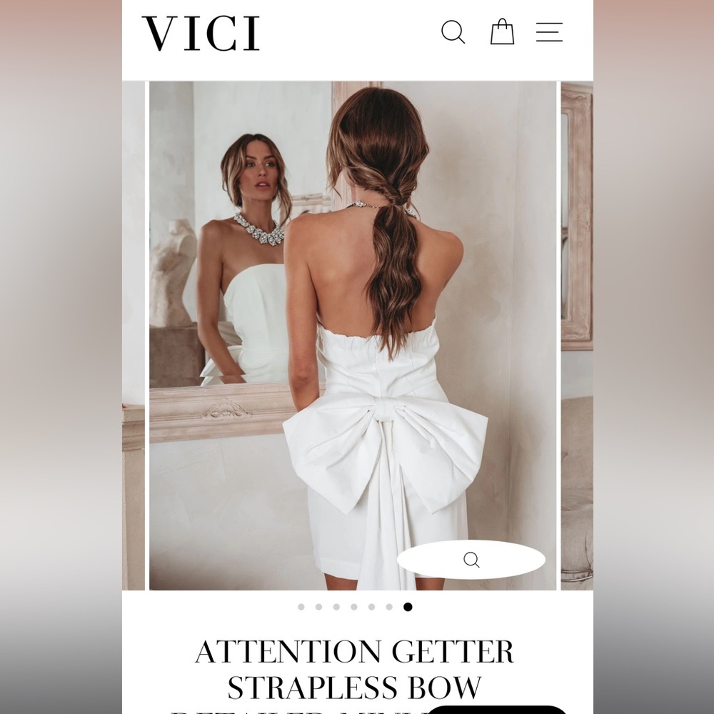 VICI Strapless Dress